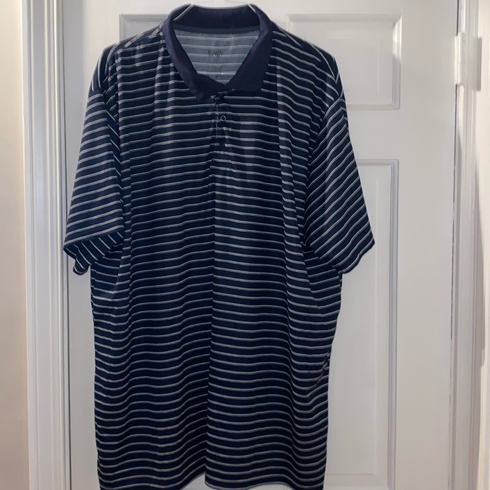 Real essentials size 3xl tall striped golf shirt nwot